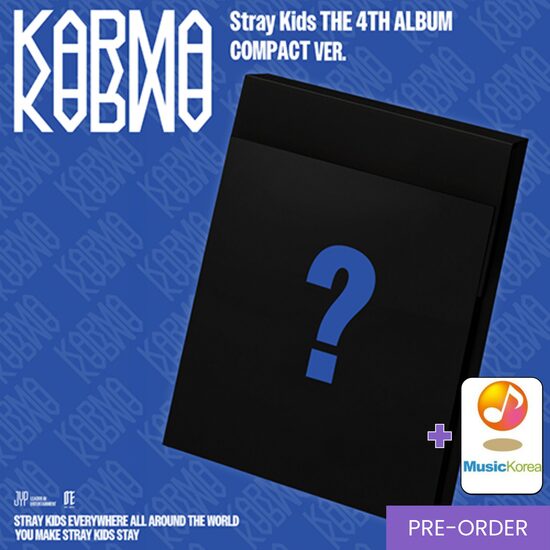 {PRE-ORDER} Stray Kids - The 4th Album [KARMA] (Compact Ver.) + MusicKorea Photocard